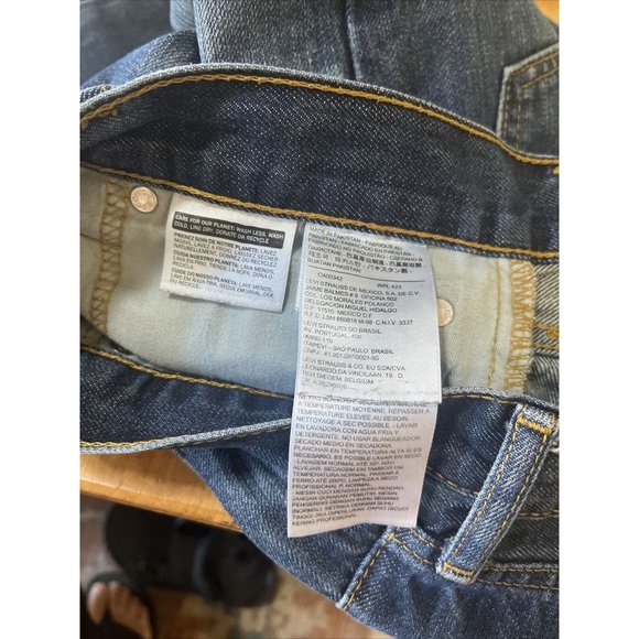 Levi's 511 men's jeans Medium Slightly Distressed Wash 29x32 100% Cotton - Picture 8 of 11